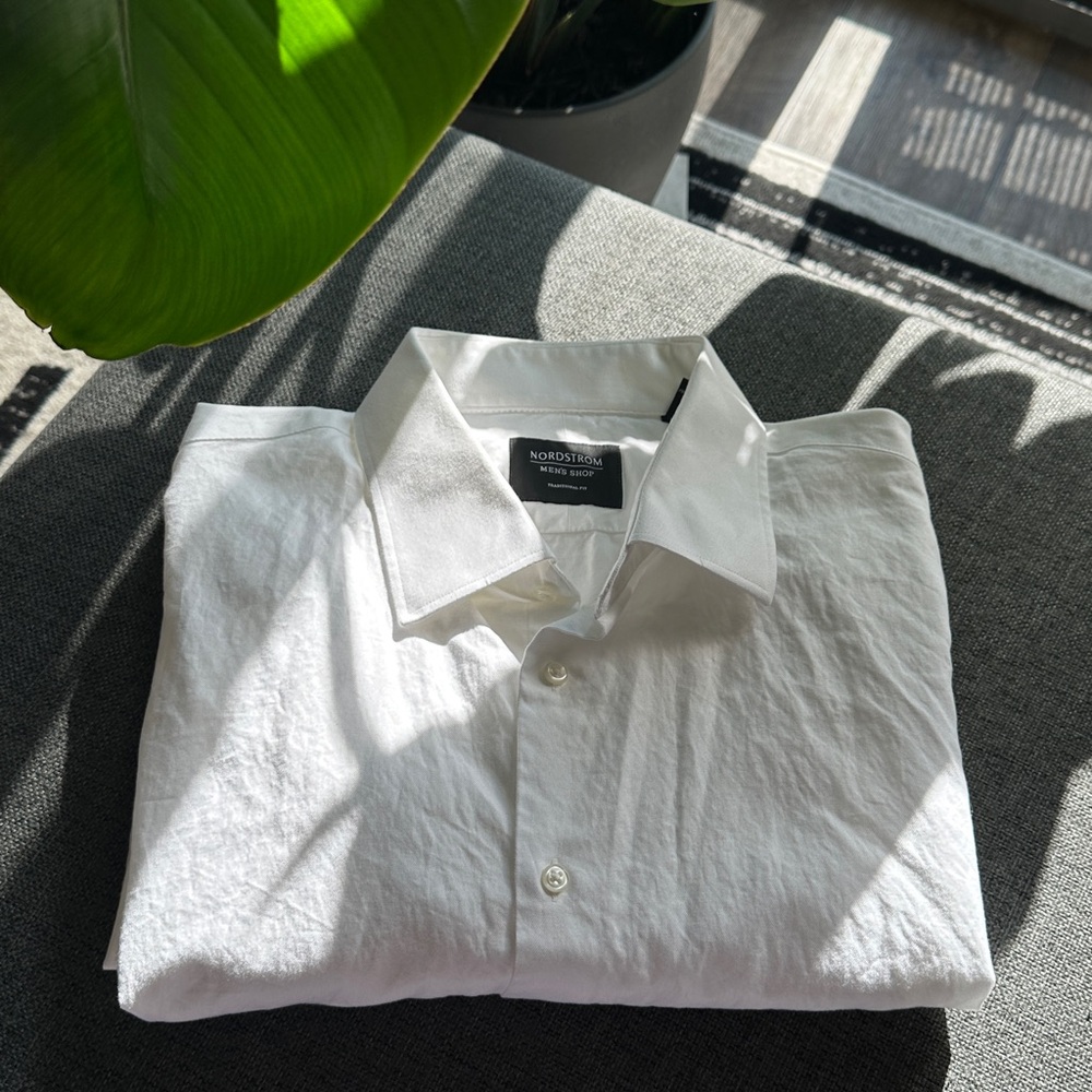 Nordstrom Elegant White Dress Shirt